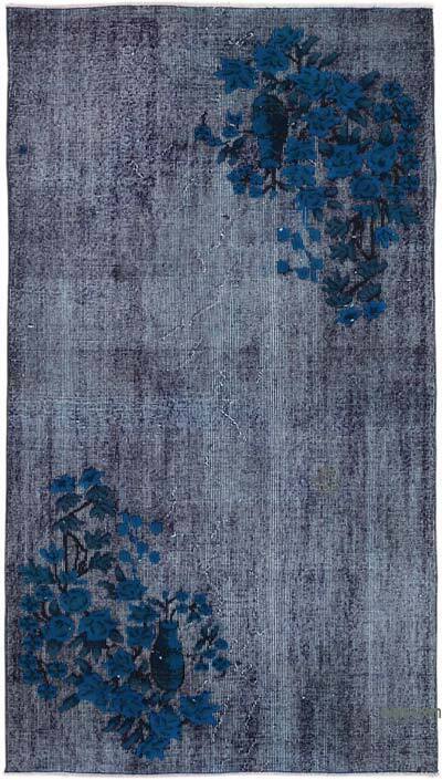 El Oyması Boyalı Halı - 112 cm x 201 cm