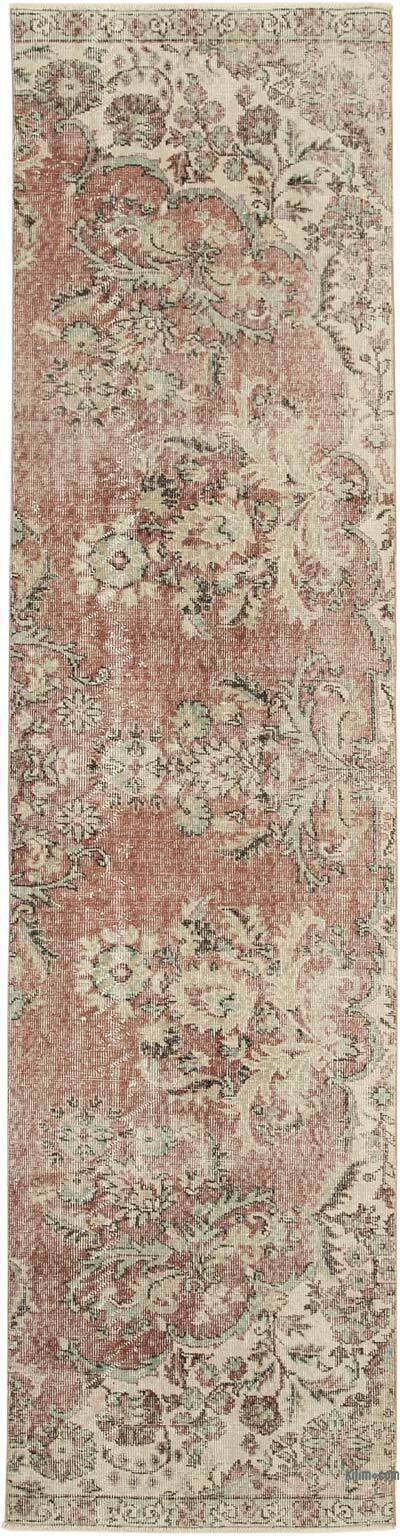 Vintage Turkish Runner Rug - 2' 7" x 10' 4" (31" x 124")
