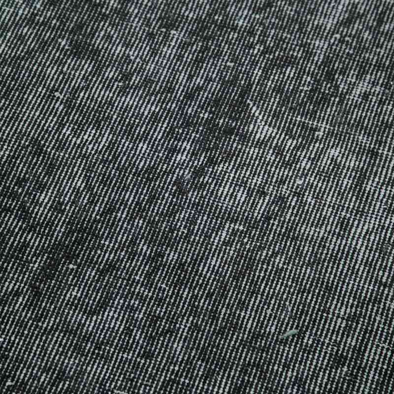 Negro Alfombra de Pasillo Turca Vintage Sobreteñida - 80 cm x 304 cm - K0052274