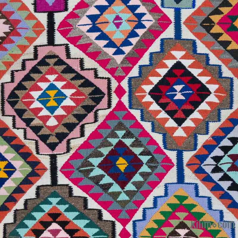 Vintage Tribal Kilim Runner - 4' 1" x 10' 11" (49" x 131") - K0052279