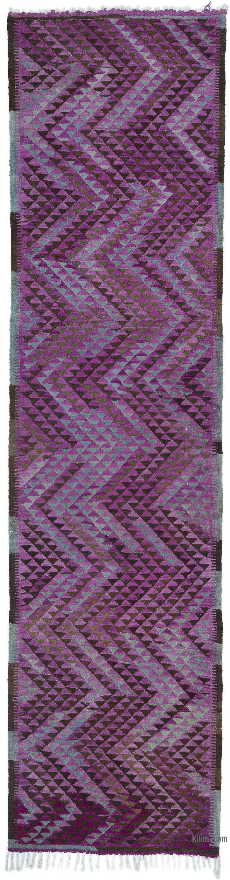 Vintage Tribal Kilim Runner - 3' 3" x 12' 8" (39" x 152") - K0052282