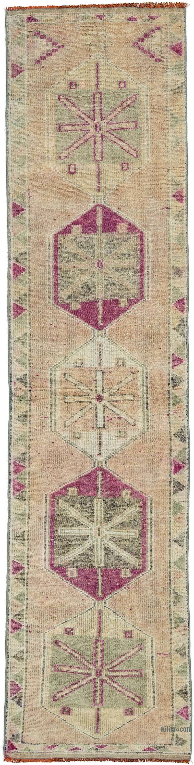 Vintage Tribal Runner Rug - 2' 11" x 11' 7" (35" x 139") - K0052287
