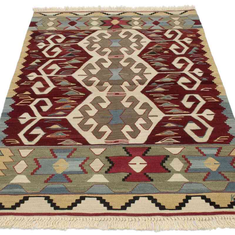 Bordo Yeni El Dokuma Kilim - K0052322