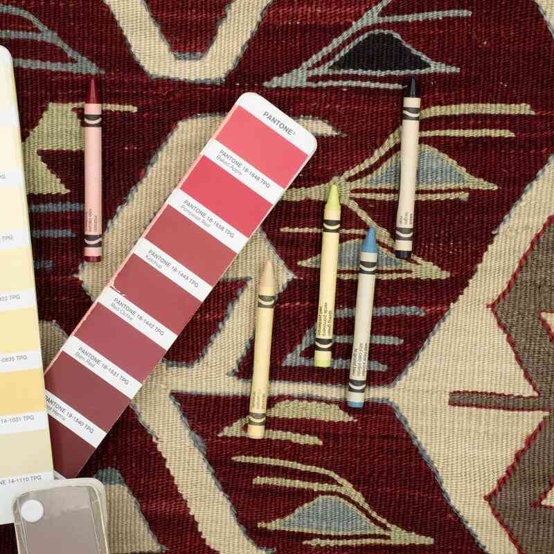 Bordo Yeni El Dokuma Kilim - K0052322