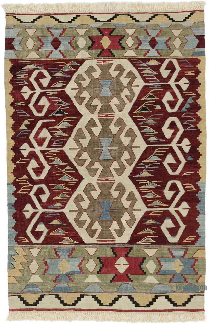 Bordo Yeni El Dokuma Kilim - K0052322