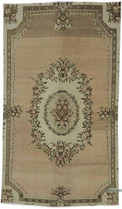 Vintage Turkish Hand-Knotted Rug - 4' 11" x 8' 5" (59" x 101")