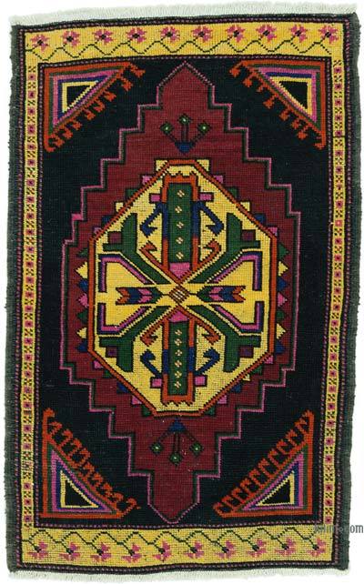 El Dokuma Vintage Halı - 70 cm x 110 cm
