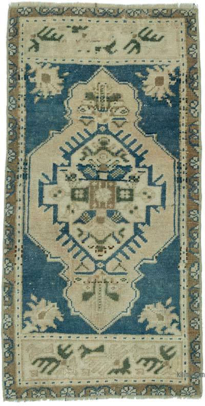 El Dokuma Vintage Halı - 47 cm x 92 cm