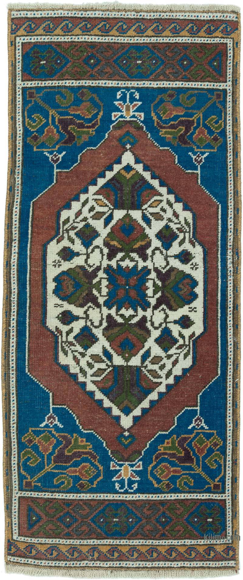 Vintage Turkish Hand-Knotted Rug - 1' 7" x 3' 7" (19" x 43") - K0052842
