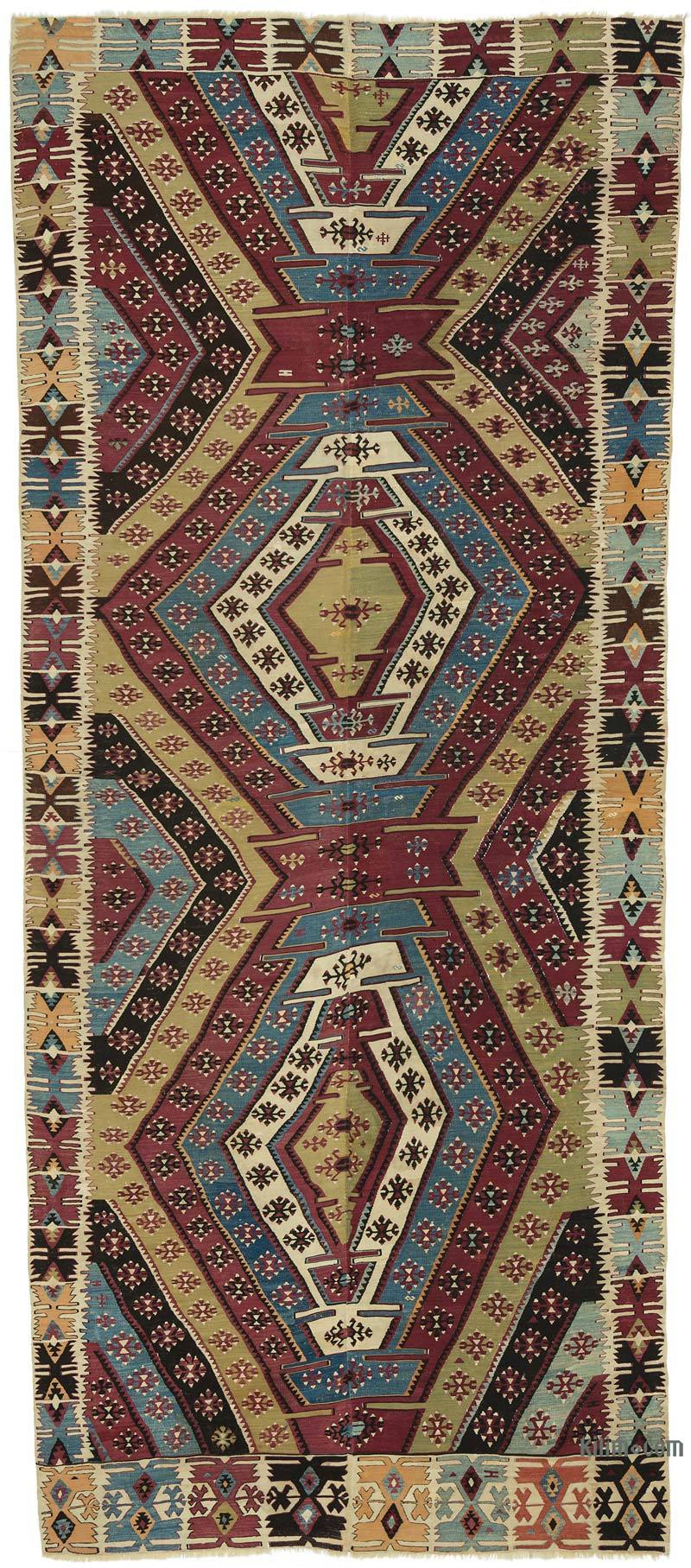 Vintage Konya Kilim Rug - 5' 9" x 13'  (69" x 156") - K0053443