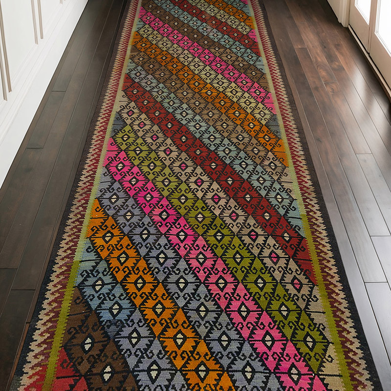 Vintage Bayburt Kilimi - 123 cm x 318 cm - K0053742