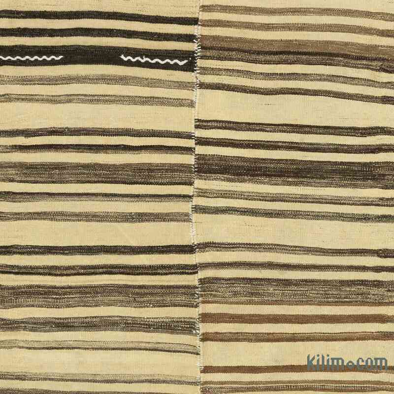 Beige, Brown Vintage Anatolian Kilim Rug - 6'  x 10' 5" (72" x 125") - K0053757