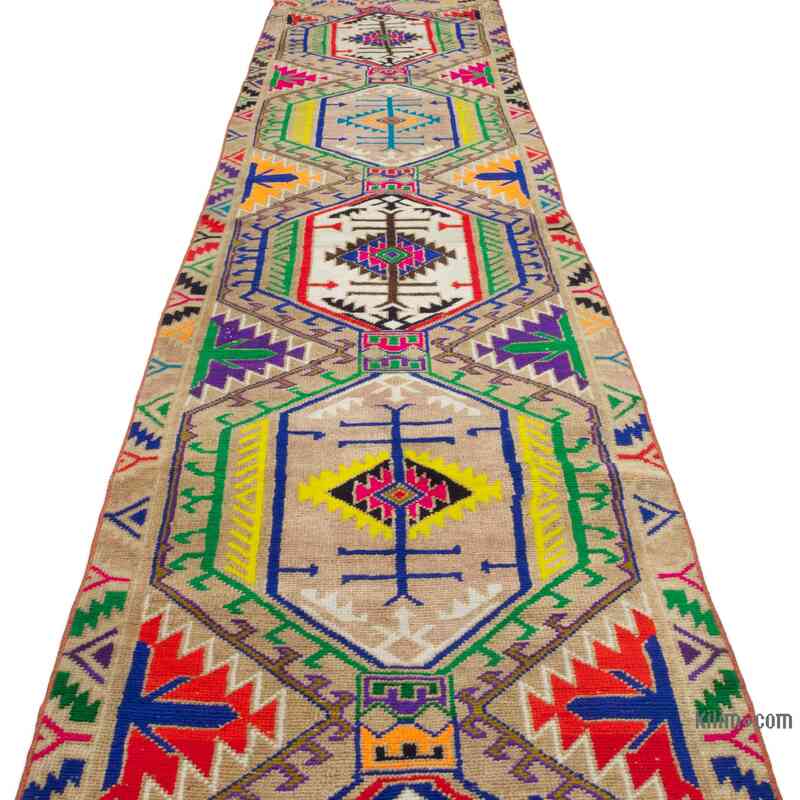 Vintage Tribal Runner Rug - 2' 10" x 14' 10" (34" x 178") - K0053759