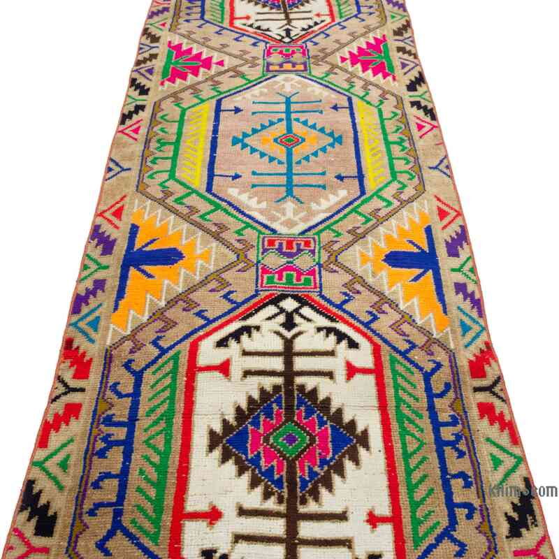 Vintage Tribal Runner Rug - 2' 10" x 14' 10" (34" x 178") - K0053759
