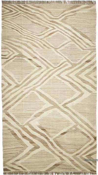 Bej Yeni Kök Boya El Dokuma Kilim - 280 cm x 505 cm