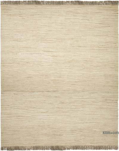 Beige New Handwoven Turkish Kilim Rug - 14' 5" x 16' 11" (173" x 203")