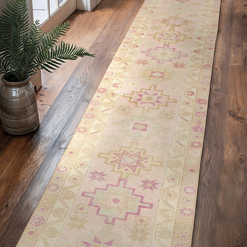 Vintage Tribal Runner Rug - 2' 8" x 12' 4" (32" x 148") - K0053823