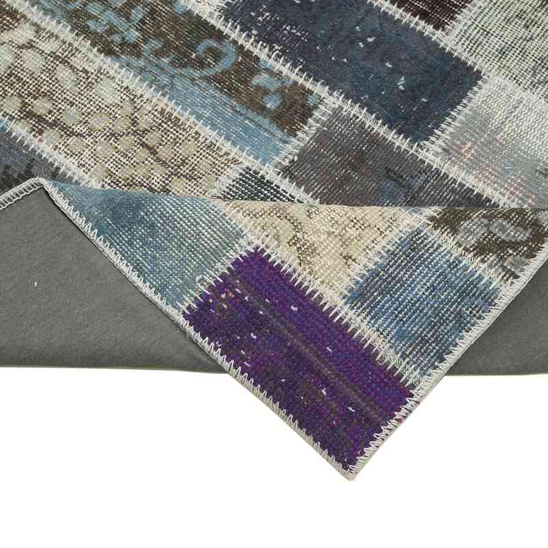 Multicolor Patchwork Hand-Knotted Turkish Runner - 3' 1" x 10' 5" (37" x 125") - K0053957