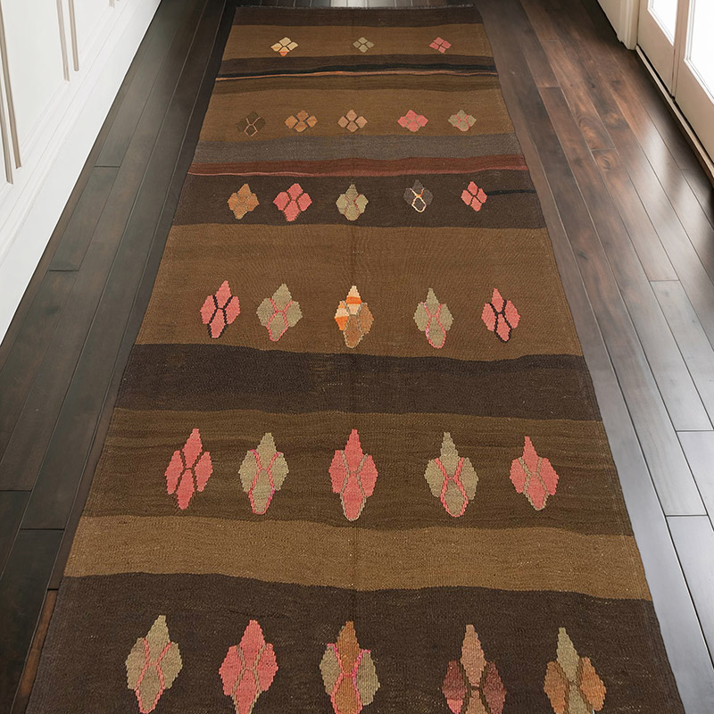 Alfombra Vintage Anatolian Kilim - 137 cm x 310 cm - K0054043