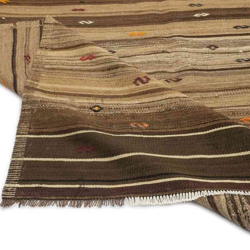 Brown Vintage Anatolian Kilim Rug - 5' 6" x 10' 5" (66" x 125") - K0054045
