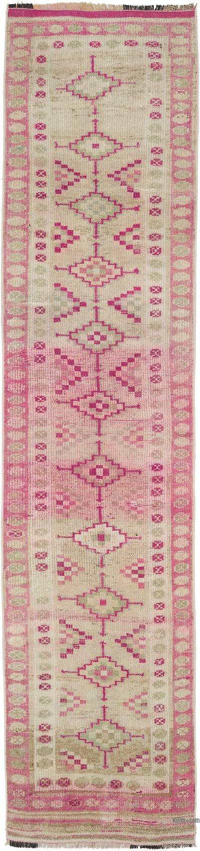 Vintage Tribal Runner Rug - 3'  x 12' 11" (36" x 155")