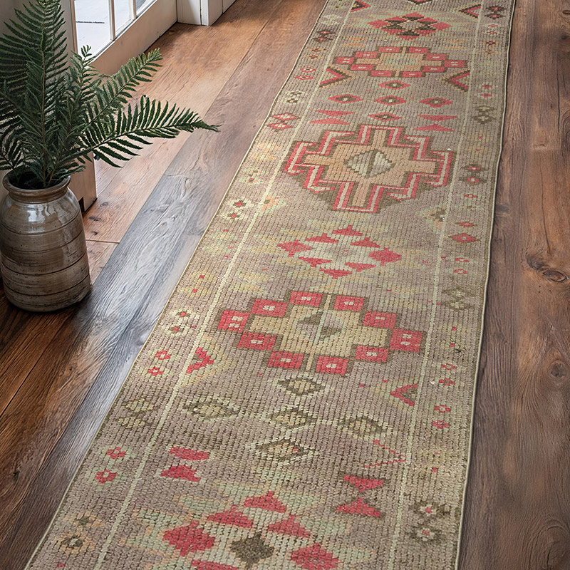 Vintage Tribal Runner Rug - 2' 9" x 11' 10" (33" x 142") - K0054198