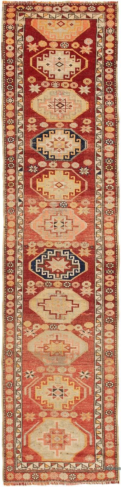 Alfombra Vintage de pasillo - 89 cm x 384 cm