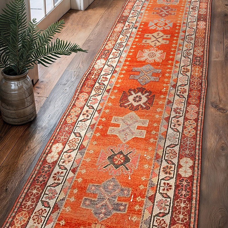 Vintage Anadolu Yolluk - 95 cm x 365 cm - K0054303