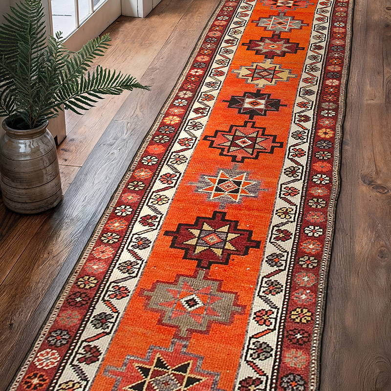 Vintage Anadolu Yolluk - 90 cm x 382 cm - K0054330