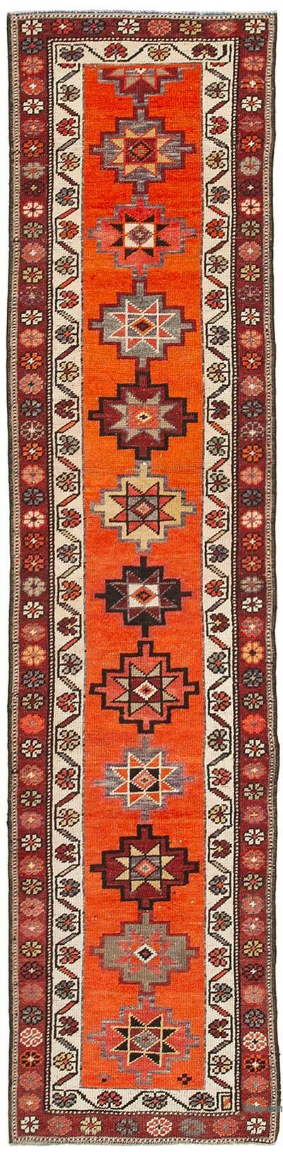 Vintage Tribal Runner Rug - 2' 11" x 12' 6" (35" x 150")
