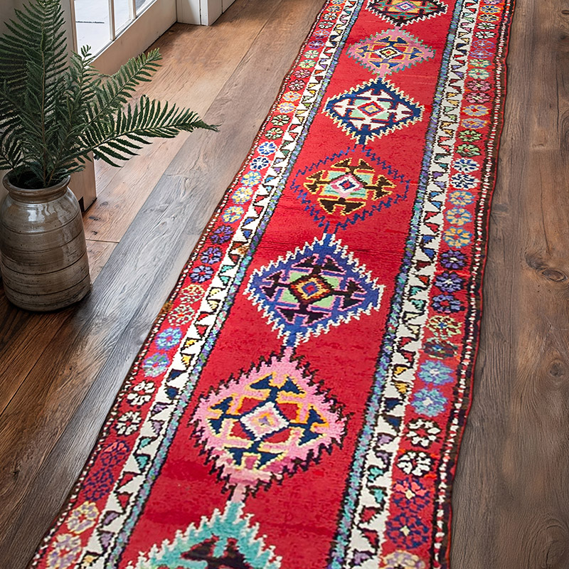 Vintage Anadolu Yolluk - 87 cm x 395 cm - K0054342