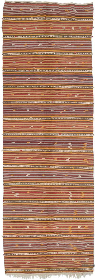 Vintage Konya Kilim Rug - 4' 6" x 13' 7" (54" x 163")
