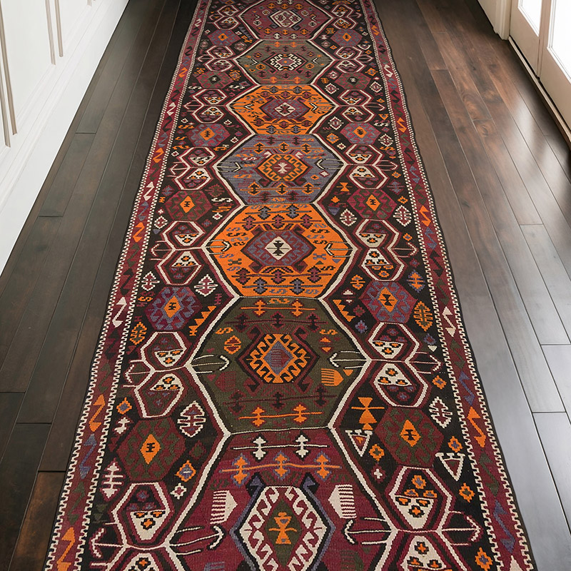 Alfombra Kars Kilim Vintage - 128 cm x 342 cm - K0054431