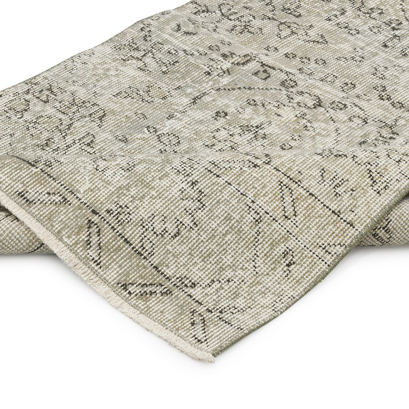 Boyalı El Dokuma Vintage Halı Yolluk - 86 cm x 311 cm - K0054456