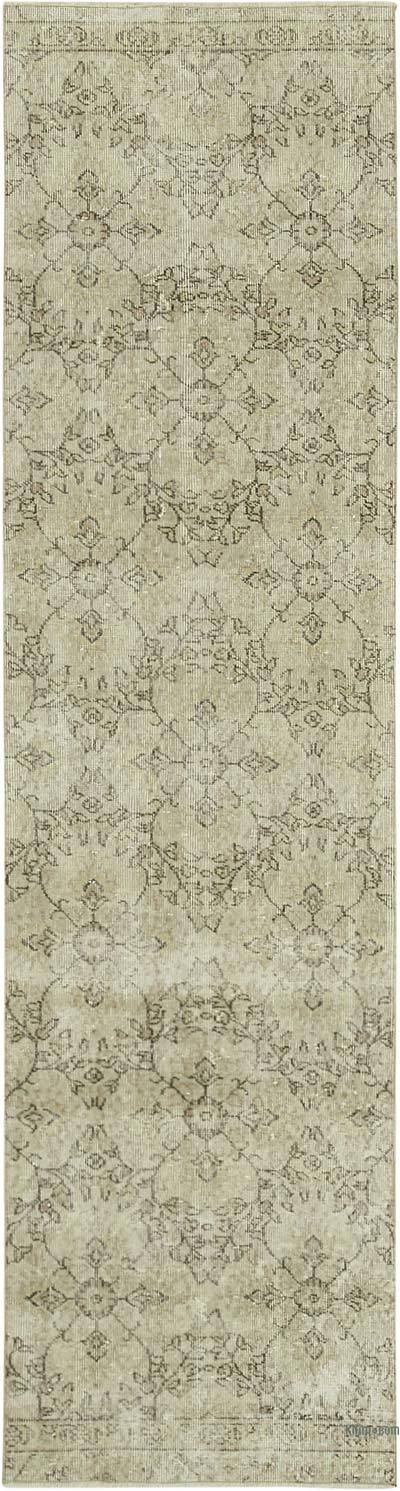 Over-dyed Turkish Vintage Runner Rug - 2' 7" x 9' 10" (31" x 118")