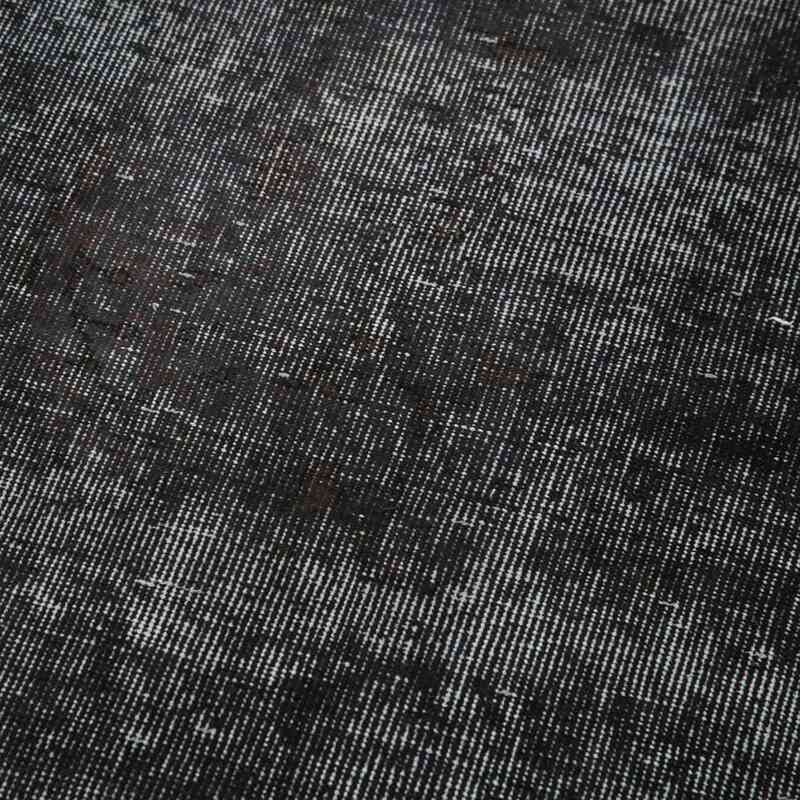 Negro Alfombra de Pasillo Turca Vintage Sobreteñida - 80 cm x 290 cm - K0054490