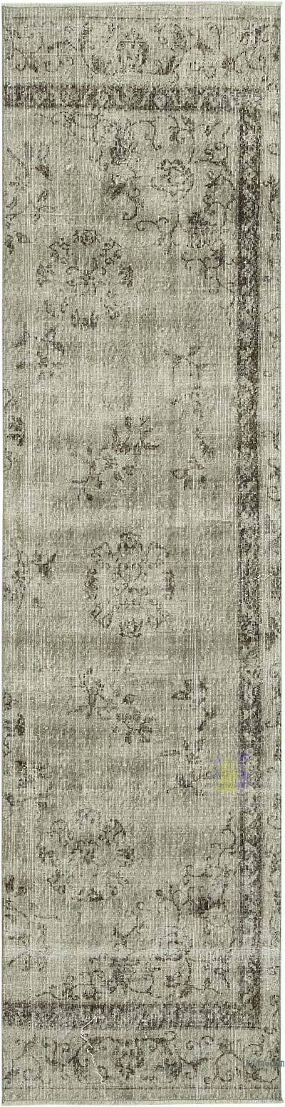 Over-dyed Turkish Vintage Runner Rug - 2' 7" x 10' 6" (31" x 126")