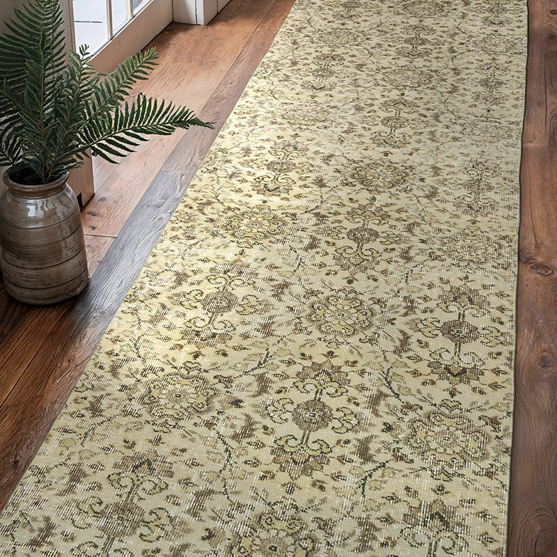 Alfombra Turca Vintage De Pasillo - 90 cm x 317 cm - K0054549