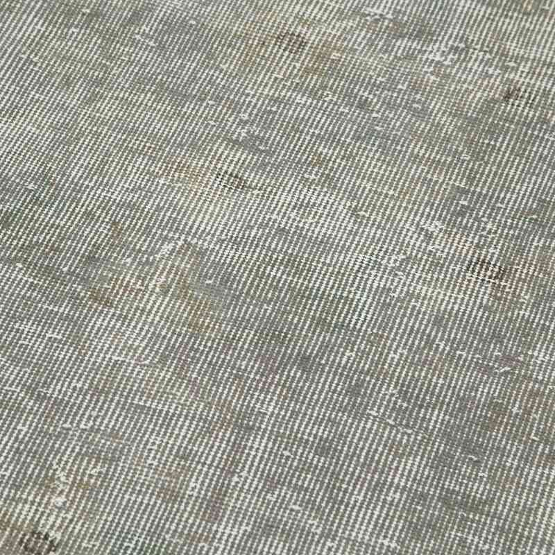 Gris Alfombra de Pasillo Turca Vintage Sobreteñida - 90 cm x 302 cm - K0054592