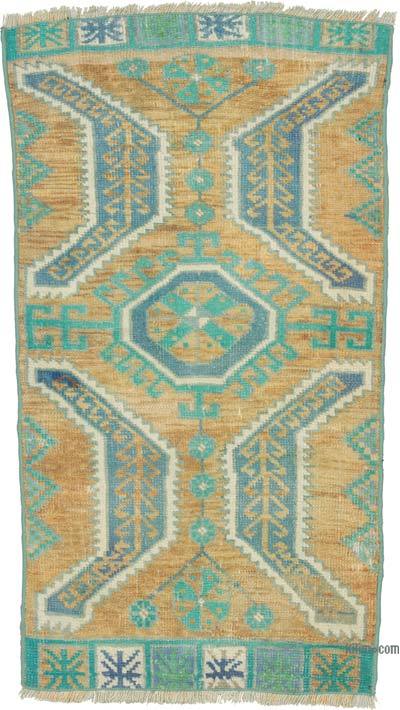 El Dokuma Vintage Halı - 56 cm x 97 cm