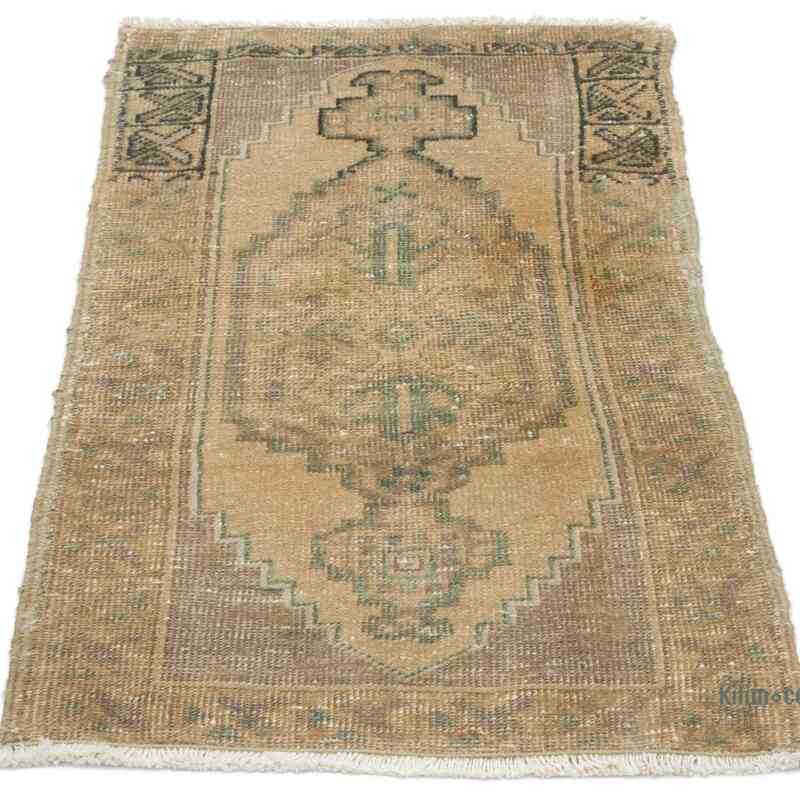 Alfombra Vintage Turca Anudada a Mano - 51 cm x 87 cm - K0054786