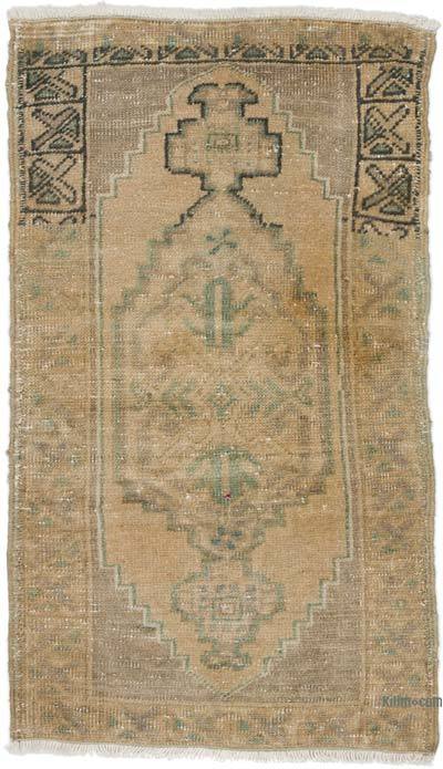 El Dokuma Vintage Halı - 51 cm x 87 cm