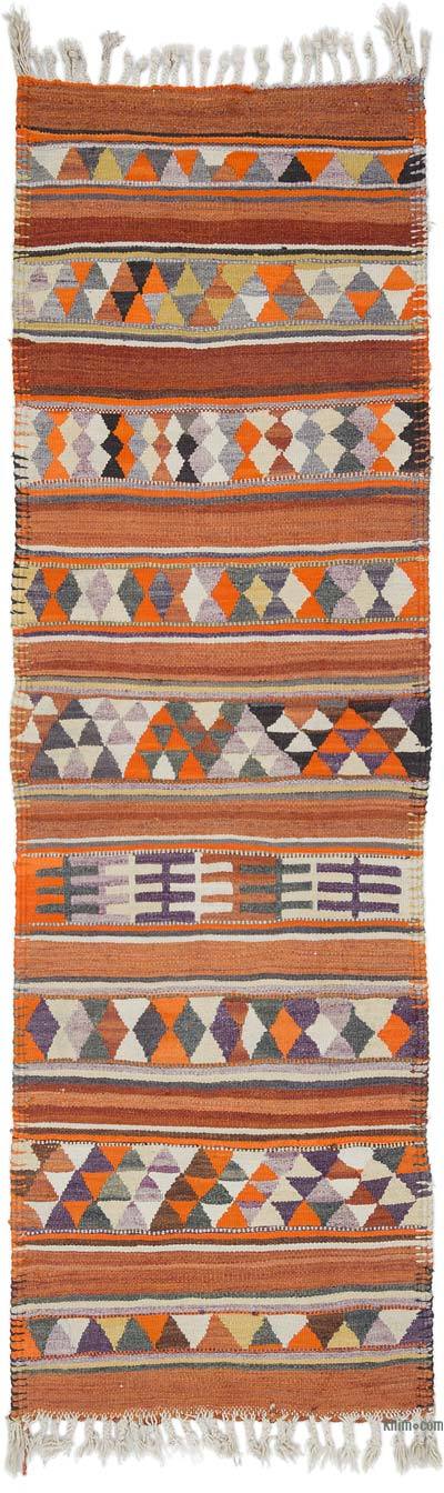 Vintage Tribal Kilim Runner - 2' 11" x 9' 5" (35" x 113")