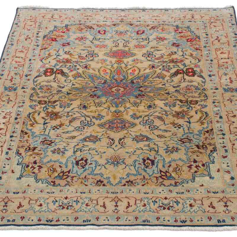 El Dokuma Vintage Halı - 80 cm x 105 cm - K0055391