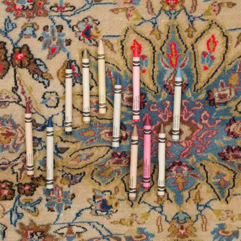 El Dokuma Vintage Halı - 80 cm x 105 cm - K0055391