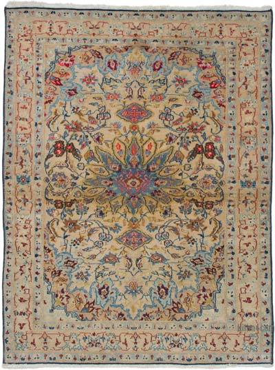 Vintage Turkish Hand-Knotted Rug - 2' 7" x 3' 5" (31" x 41")