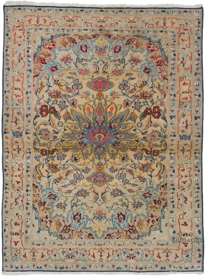 El Dokuma Vintage Halı - 80 cm x 105 cm - K0055391