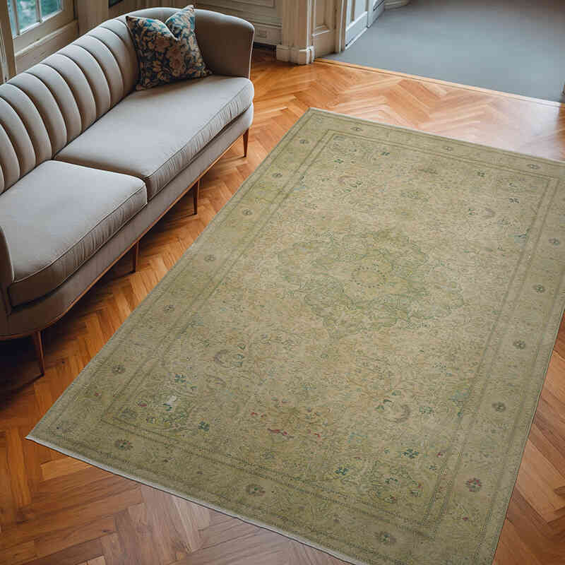 El Dokuma Vintage Halı - 198 cm x 292 cm - K0055400