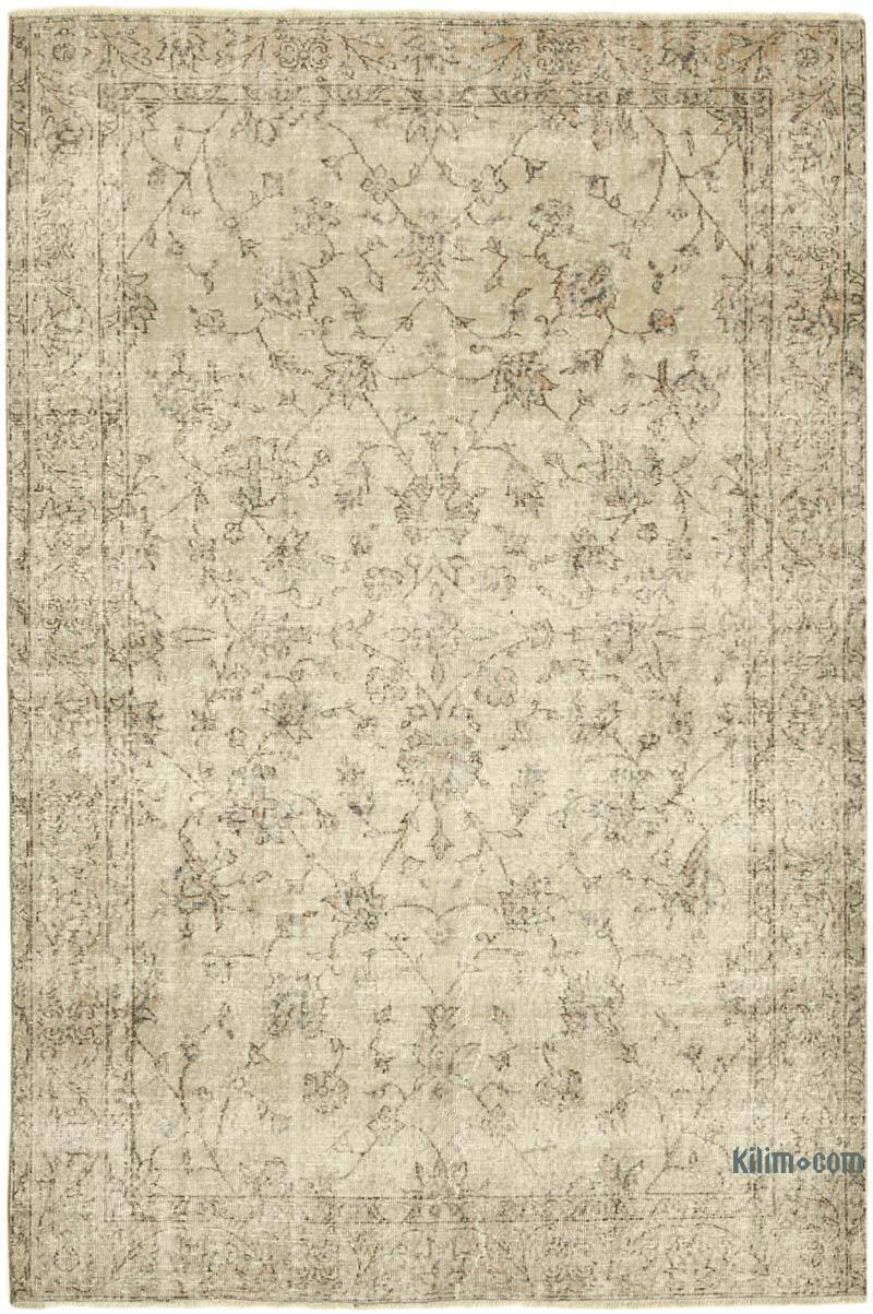 Vintage Turkish Hand-Knotted Rug - 6'  x 8' 11" (72" x 107") - K0055478