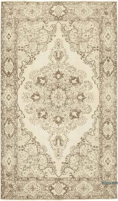 Vintage Turkish Hand-Knotted Rug - 5' 6" x 9' 5" (66" x 113")